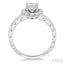 Oval Shape Halo Diamond Engagement Ring