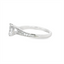 Oval Diamond Split Shank Engagement Ring