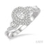 Pear Shape Halo Diamond Engagement Ring