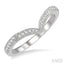 Chevron Diamond Wedding Band