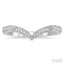 Chevron Diamond Wedding Band