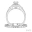 Oval Shape Halo Diamond Wedding Set