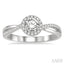 Round Shape Halo Diamond Engagement Ring