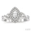 Marquise Shape Halo Diamond Engagement Ring