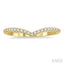 Chevron Diamond Wedding Band