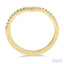 Chevron Diamond Wedding Band