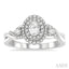 Oval Shape Semi-Mount Halo Diamond Engagement Ring