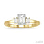 Emerald Shape Diamond Engagement Ring