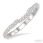 Curved Diamond Wedding Band