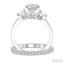 Round Shape Diamond Wedding Set