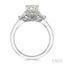 Oval Shape Semi-Mount Diamond Engagement Ring