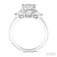 Pear Shape Semi-Mount Diamond Engagement Ring