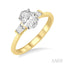 Oval Shape Semi-Mount Diamond Engagement Ring