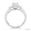 Emerald Shape Diamond Engagement Ring