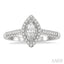Marquise Shape Halo Diamond Engagement Ring