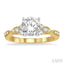 Round Shape Semi-Mount Diamond Engagement Ring