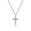 Bujukan Sterling Silver Diamond Cross Pendant