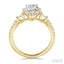 Pear Shape Halo Diamond Engagement Ring