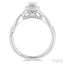 Emerald Shape Halo Diamond Engagement Ring