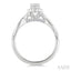 Oval Shape Halo Diamond Engagement Ring