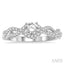 Round Shape Semi-Mount Diamond Engagement Ring