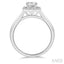 Princess Shape Halo Diamond Engagement Ring
