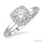 Cushion Shape Halo Diamond Engagement Ring