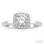 Cushion Shape Halo Diamond Engagement Ring