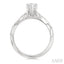 Pear Shape Semi-Mount Diamond Engagement Ring