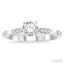 Round Shape Semi-Mount Diamond Engagement Ring