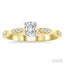 Oval Shape Semi-Mount Diamond Engagement Ring
