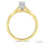 Oval Shape Semi-Mount Diamond Engagement Ring