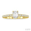 Emerald Shape Diamond Engagement Ring