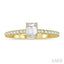 Emerald Shape Diamond Engagement Ring
