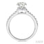 Oval Shape Semi-Mount Diamond Engagement Ring