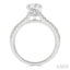 Oval Shape Semi-Mount Diamond Engagement Ring