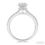 Round Shape Semi-Mount Diamond Engagement Ring