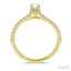 Oval Shape Semi-Mount Diamond Engagement Ring