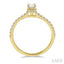 Oval Shape Semi-Mount Diamond Engagement Ring
