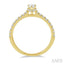 Pear Shape Semi-Mount Diamond Engagement Ring