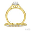 Oval Shape Halo Diamond Wedding Set