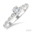 Oval Shape Semi-Mount Diamond Engagement Ring