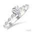 Pear Shape Semi-Mount Diamond Engagement Ring