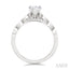 Pear Shape Semi-Mount Diamond Engagement Ring
