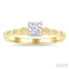 Round Shape Semi-Mount Diamond Engagement Ring