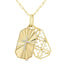 Diamond Medallion Pendant with Paperclip Chain