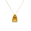Geometric Citrine Pendant