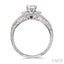Round Shape Semi-Mount Halo Diamond Engagement Ring