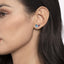 Blue Topaz & Amethyst Toi et Moi Earrings