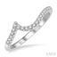 Curved Diamond Wedding Band